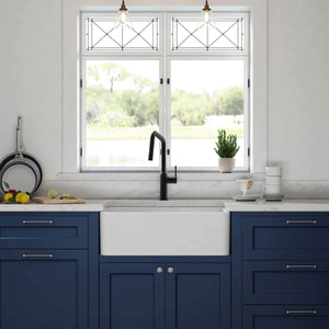 KIBI30″ Fireclay Farmhouse Kitchen Sink Landis Series