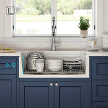 Load image into Gallery viewer, KIBI 33″ Fireclay Farmhouse Single Bowl Kitchen Sink Pillar Series