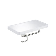 Load image into Gallery viewer, Deco Tissue Holder With Shelf Brush Nickel
