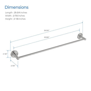 Circular 24″ Bathroom Towel Bar