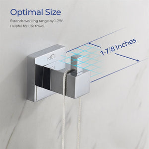 Cube 4 Piece Bathroom Hardware Set