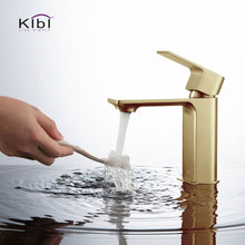 Load image into Gallery viewer, KIBI Mirage Brass Single Handle Bathroom Vanity Sink Faucet