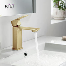Load image into Gallery viewer, KIBI Mirage Brass Single Handle Bathroom Vanity Sink Faucet