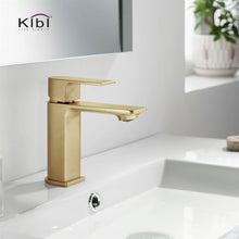 Load image into Gallery viewer, KIBI Mirage Brass Single Handle Bathroom Vanity Sink Faucet