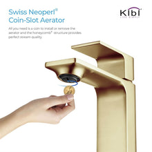 Load image into Gallery viewer, KIBI Mirage Brass Single Handle Bathroom Vanity Sink Faucet