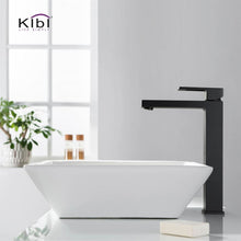Load image into Gallery viewer, KIBI Cubic Brass Single Handle Bathroom Vessel Sink Faucet
