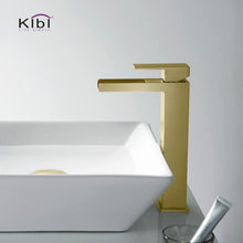 Load image into Gallery viewer, KIBI Waterfall Brass Single Handle Bathroom Vessel Sink Faucet