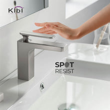 Load image into Gallery viewer, KIBI Infinity Brass Single Handle Bathroom Vanity Sink Faucet
