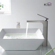 Load image into Gallery viewer, KIBI Infinity Brass Single Handle Bathroom Vessel Sink Faucet