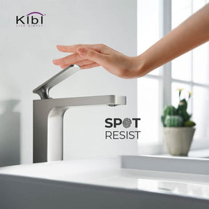 KIBI Infinity Brass Single Handle Bathroom Vessel Sink Faucet