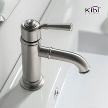 Load image into Gallery viewer, KIBI Victorian Brass Single Handle Bathroom Vanity Sink Faucet