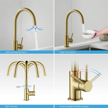 Load image into Gallery viewer, KIBI Lowa Single Lever Handle High Arc Kitchen Bar Sink Faucet