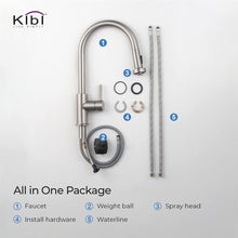 Load image into Gallery viewer, KIBI Casa Single Handle High Arc Pull Down Kitchen Faucet