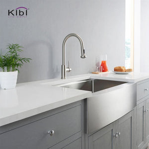 KIBI Casa Single Handle High Arc Pull Down Kitchen Faucet