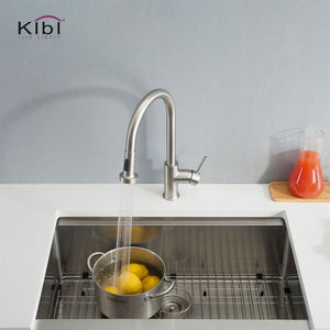 KIBI Casa Single Handle High Arc Pull Down Kitchen Faucet