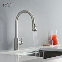 Load image into Gallery viewer, KIBI Casa Single Handle High Arc Pull Down Kitchen Faucet