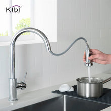 Load image into Gallery viewer, KIBI Casa Single Handle High Arc Pull Down Kitchen Faucet