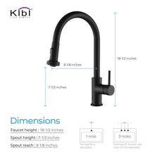 Load image into Gallery viewer, KIBI Casa Single Handle High Arc Pull Down Kitchen Faucet