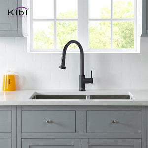KIBI Casa Single Handle High Arc Pull Down Kitchen Faucet