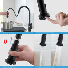 Load image into Gallery viewer, KIBI Casa Single Handle High Arc Pull Down Kitchen Faucet