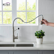 Load image into Gallery viewer, KIBI Lodi Single Handle High Arc Pull Down Kitchen Faucet