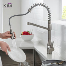 Load image into Gallery viewer, KIBI Largo Single Handle High Arc Pull Down Kitchen Faucet