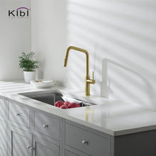 Load image into Gallery viewer, KIBI Macon Single Handle High Arc Pull Down Kitchen Faucet