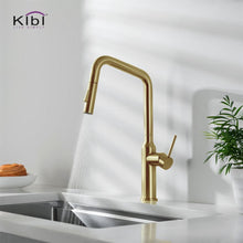 Load image into Gallery viewer, KIBI Macon Single Handle High Arc Pull Down Kitchen Faucet