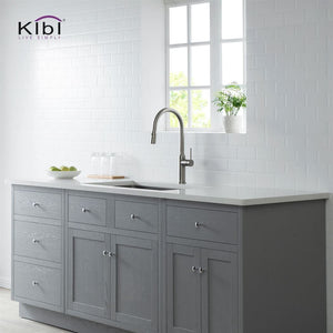 KIBI Hilo Single Lever Handle High Arc Pull Down Kitchen Faucet