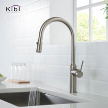 Load image into Gallery viewer, KIBI Hilo Single Lever Handle High Arc Pull Down Kitchen Faucet