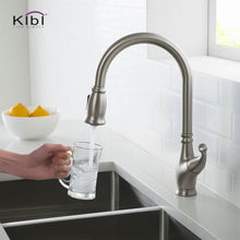 Load image into Gallery viewer, KIBI Summit Single Handle High Arc Pull Down Kitchen Faucet