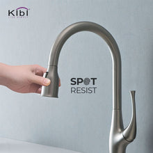 Load image into Gallery viewer, KIBI Cedar Single Handle High Arc Pull Down Kitchen Faucet