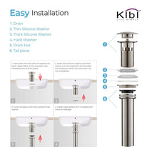 Load image into Gallery viewer, KIBI Harmony Brass Single Handle Bathroom Vanity Sink Faucet