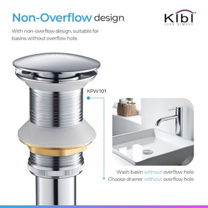 KIBI Victorian Brass Single Handle Bathroom Vessel Sink Faucet