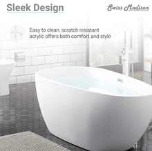 Load image into Gallery viewer, Monaco 67&quot; Freestanding Lightweight Bathtub by Swiss Madison