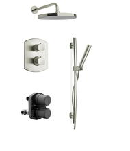 Load image into Gallery viewer, Novello Thermostatic Shower With 2-way Diverter Volume Control And Slide Bar