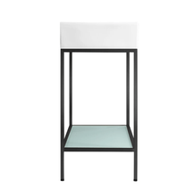 Load image into Gallery viewer, Pierre 32 Single, Freestanding, Open Shelf, Chrome Metal Frame Bathroom Vanity