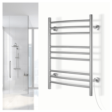 Load image into Gallery viewer, Riviera Towel Warmer, Brushed, Dual Connection, 9 Bars