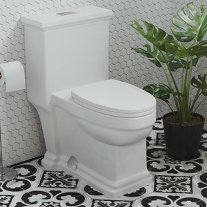 Voltaire One Piece Elongated Toilet Dual Flush 1.1/1.6 GPF By Swiss Madison