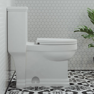 Voltaire One Piece Elongated Toilet Dual Flush 1.1/1.6 GPF By Swiss Madison