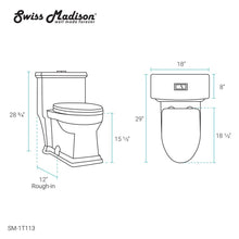 Load image into Gallery viewer, Voltaire One Piece Elongated Toilet Dual Flush 1.1/1.6 GPF By Swiss Madison