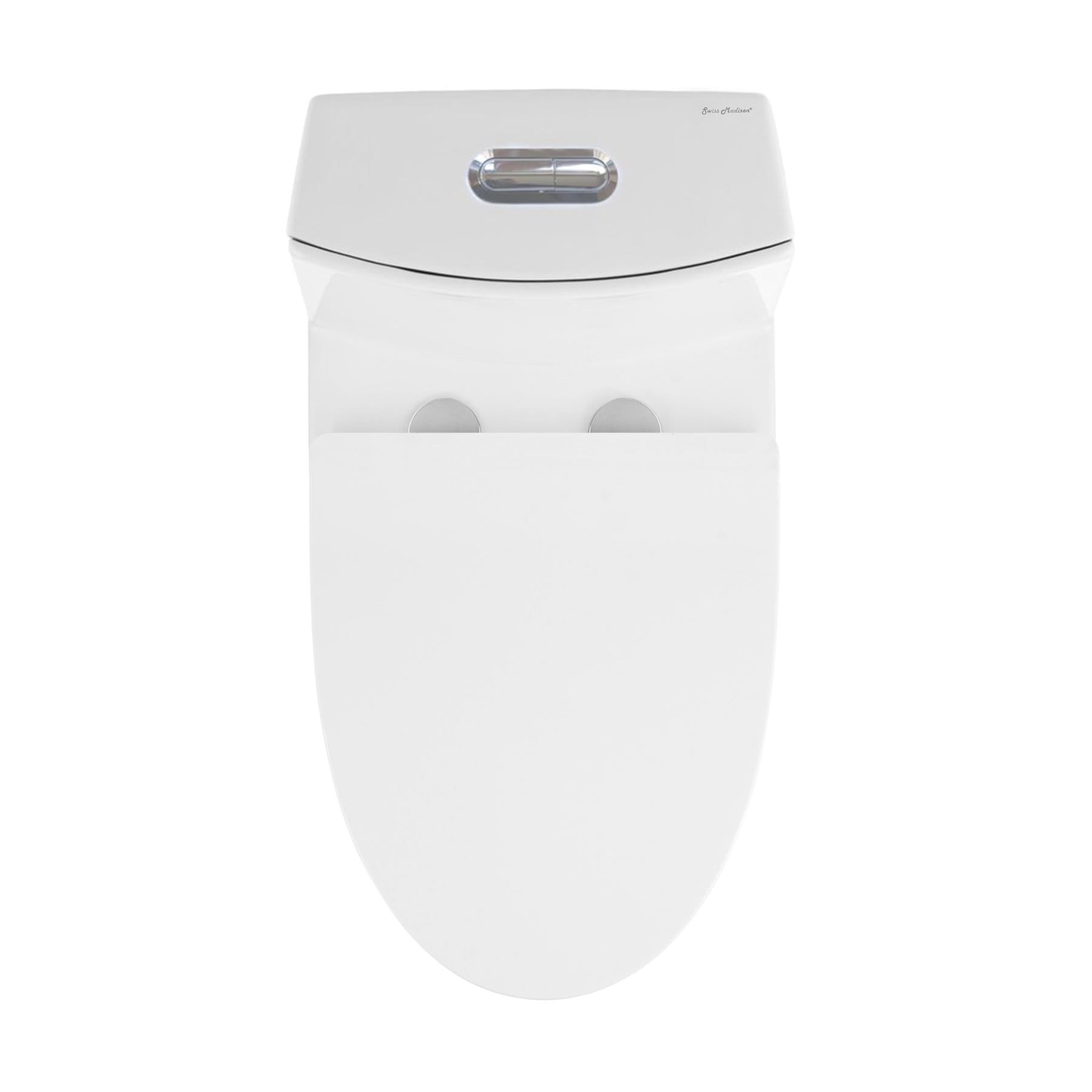 Swiss Madison Virage One-Piece Elongated Toilet Vortex Dual-Flush 1.1/1.6 GPF, Matte Black