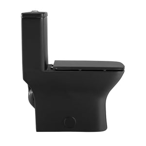 Carre One-Piece Square Toilet Dual-Flush 1.1/1.6 GPF by Swiss Madison