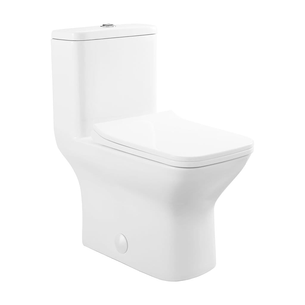 Carre One-Piece Square Toilet Dual-Flush 1.1/1.6 GPF by Swiss Madison