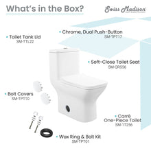 Load image into Gallery viewer, Carre One-Piece Square Toilet Dual-Flush 1.1/1.6 GPF by Swiss Madison