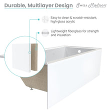Load image into Gallery viewer, Voltaire 48&quot; X 32&quot; Left-Hand Drain Alcove Bathtub with Apron
