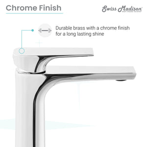 Monaco Single Hole, Single-Handle, High Arc Bathroom Faucet