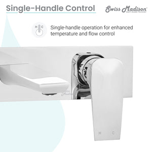 Monaco Single-Handle, Wall-Mount, Bathroom Faucet