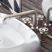 Load image into Gallery viewer, Avallon Widespread Double Handle Eco-Friendly Bathroom Faucet