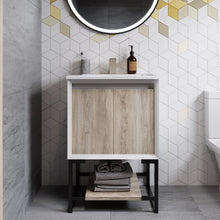 Load image into Gallery viewer, Marseille 24&quot; Bathroom Vanity in Oak with Sink Included